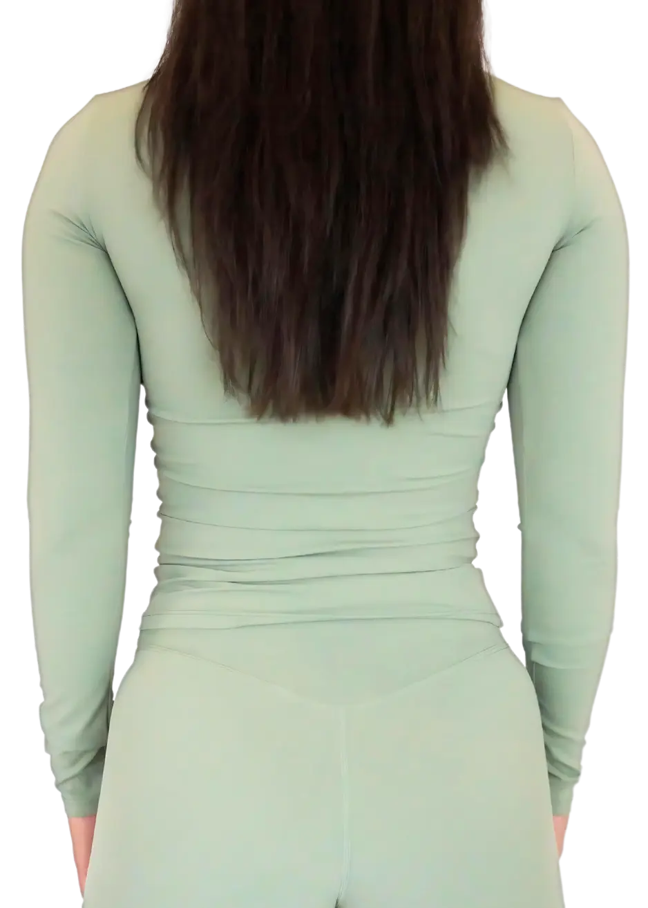 NKD Sage Long Sleeve Top